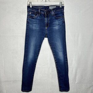 AG-ED Denim Jeans The Farrah Skinny High Rise Skinny Ankle Sz 28R (28x26)